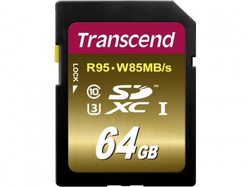 Transcend SDXC 64GB Class10 UHS-I U3 633x (TS64GSDU3)